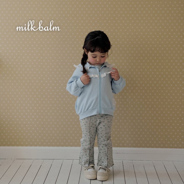 Milk Balm - Korean Baby Fashion - #babywear - Lace Hood Zip-up - 8