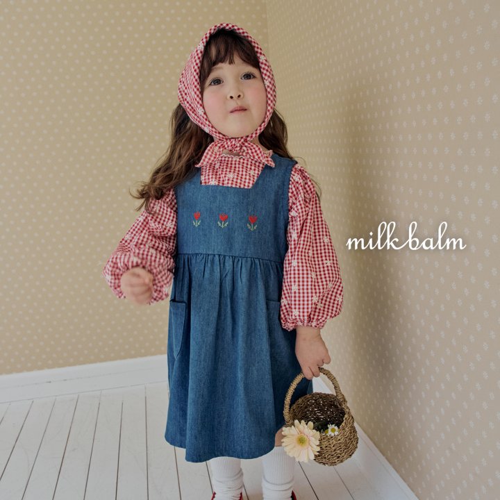 Milk Balm - Korean Baby Fashion - #babyoutfit - Tulip Denim One-piece - 4