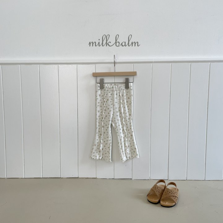 Milk Balm - Korean Baby Fashion - #babywear - Pintuck Floral Pants - 4