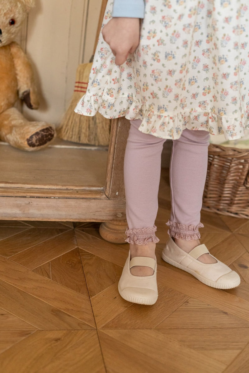 Milk Powder - Korean Children Fashion - #childrensboutique - Lace Leggings - 2