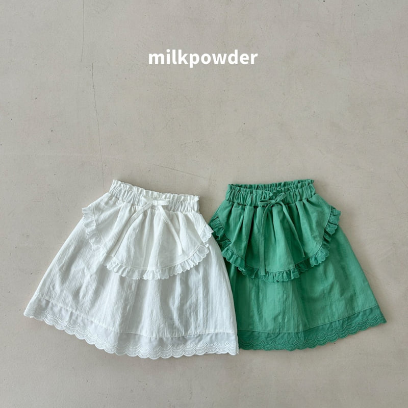 Milk Powder - Korean Children Fashion - #designkidswear - Olive Skirt - 10
