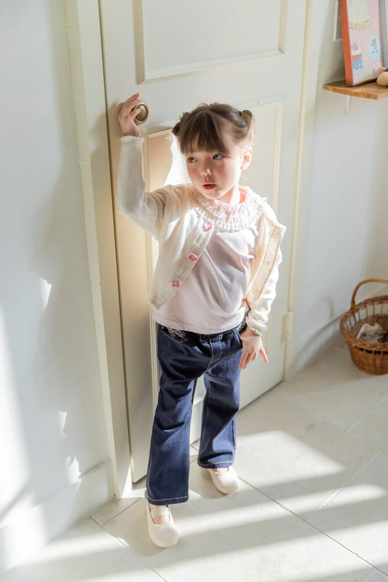 Milk Powder - Korean Children Fashion - #designkidswear - Denim Pants - 7
