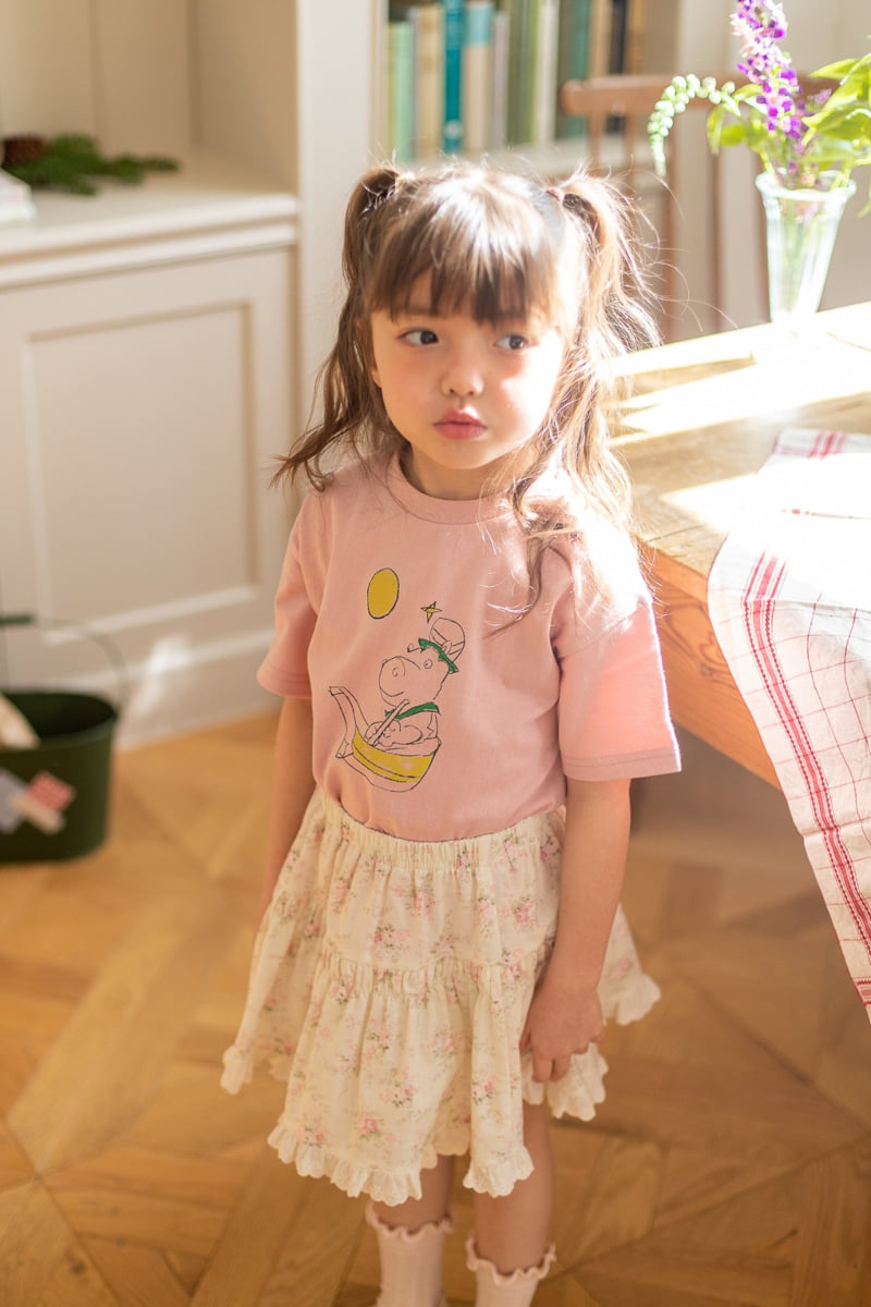 Milk Powder - Korean Children Fashion - #fashionkids - Hippo Tee - 7