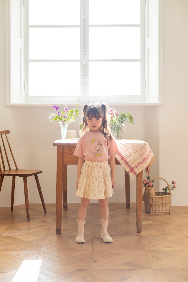 Milk Powder - Korean Children Fashion - #kidsshorts - Hippo Tee - 8