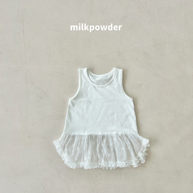 Milk Powder - Korean Children Fashion - #kidsshorts - Flow Sleeveless Tee