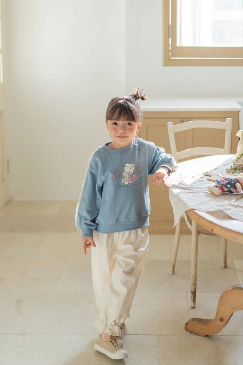 Milk Powder - Korean Children Fashion - #kidsshorts - Flower Shop Sweatshirt - 7