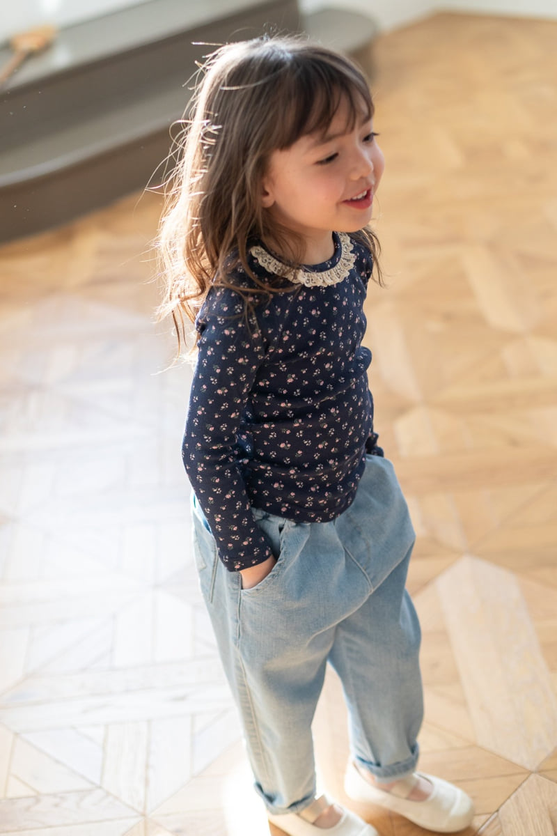 Milk Powder - Korean Children Fashion - #kidsstore - Cube Denim Pants - 9