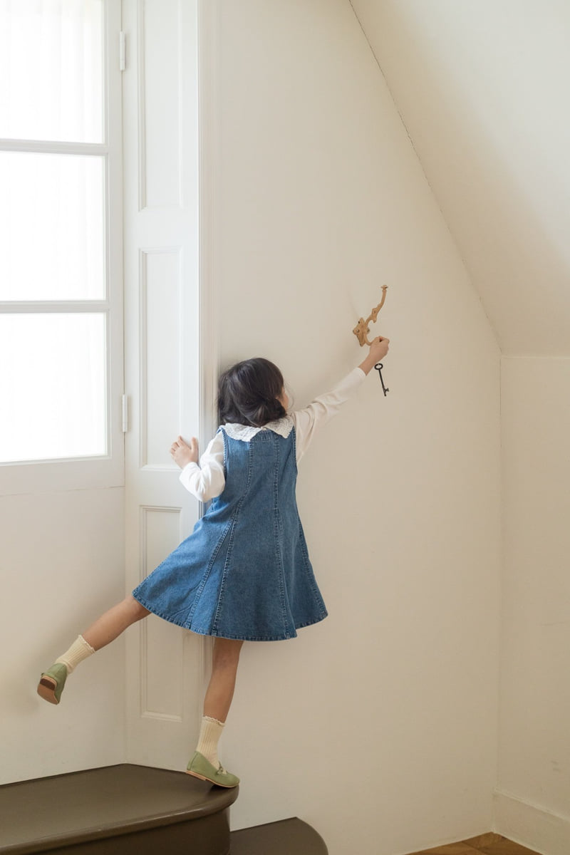 Milk Powder - Korean Children Fashion - #kidsstore - Oz Denim One-piece - 4