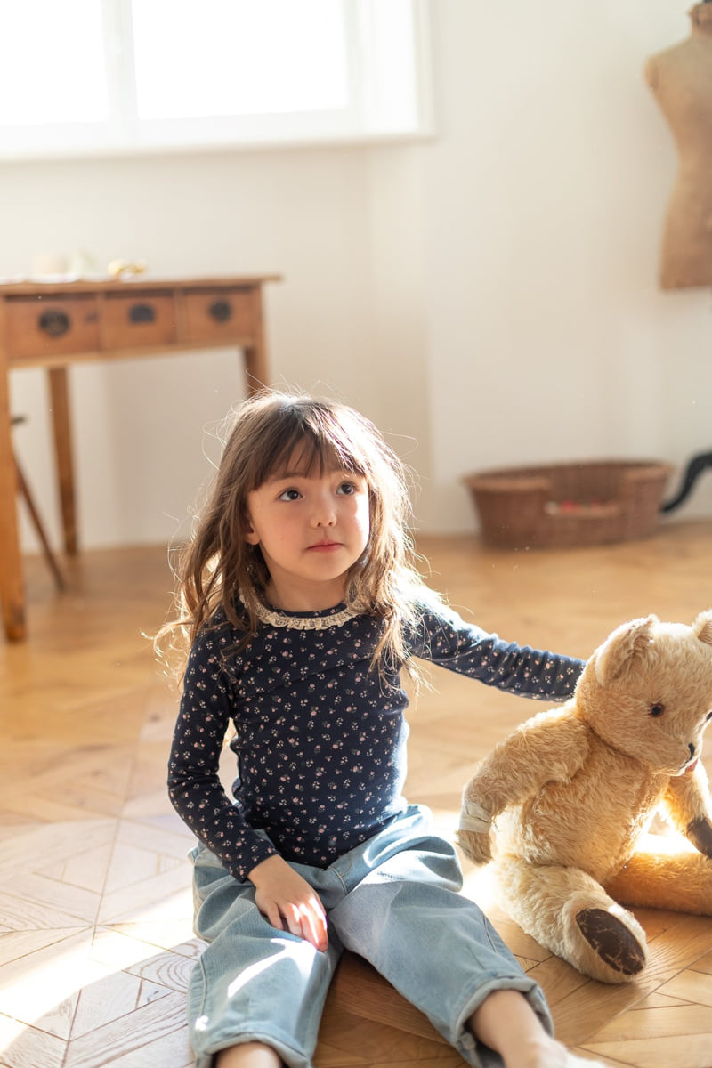 Milk Powder - Korean Children Fashion - #littlefashionista - Cube Denim Pants - 12