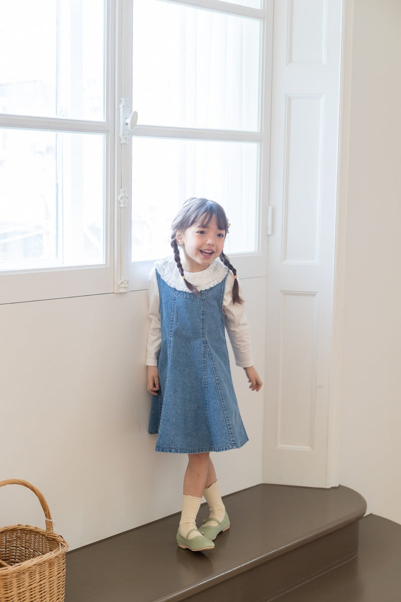 Milk Powder - Korean Children Fashion - #minifashionista - Oz Denim One-piece - 8
