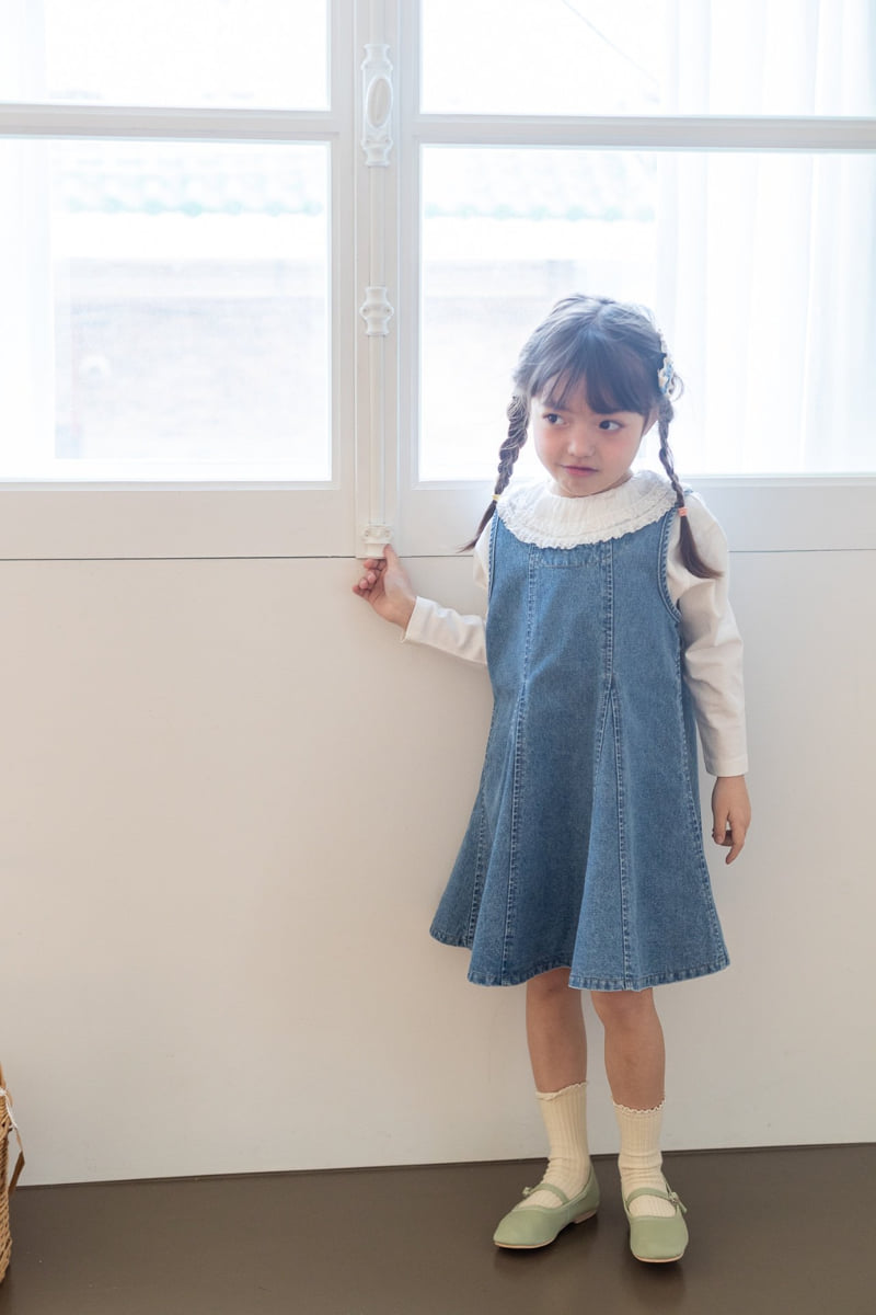 Milk Powder - Korean Children Fashion - #prettylittlegirls - Oz Denim One-piece - 9