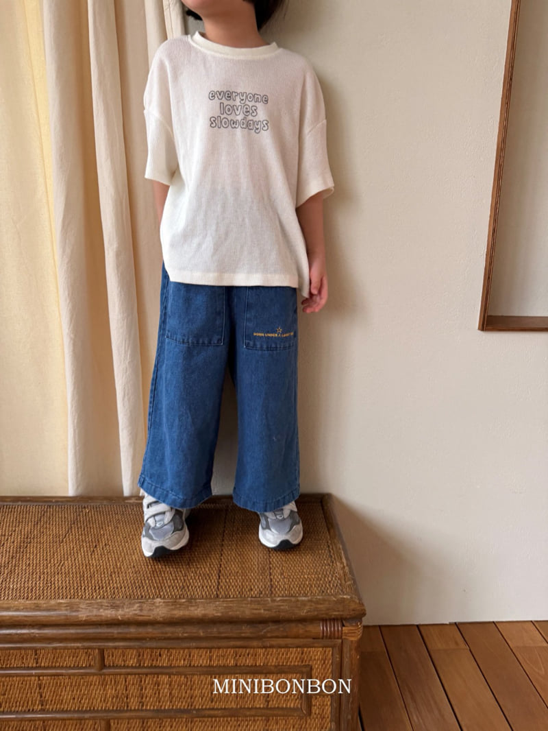 Mini Bongbong - Korean Children Fashion - #kidzfashiontrend - Lucky Star Denim Pants - 4