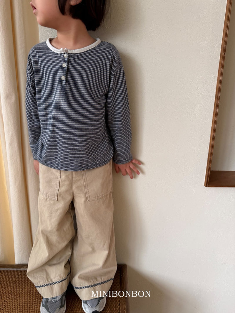 Mini Bongbong - Korean Children Fashion - #Kfashion4kids - Plain Tee - 9