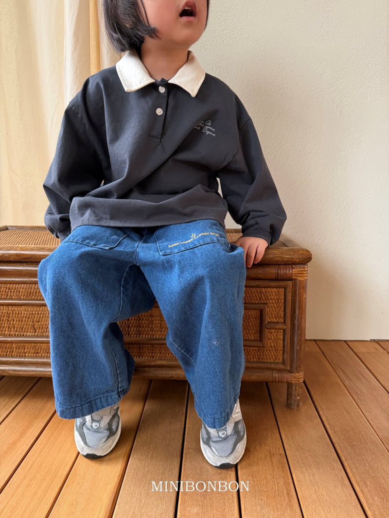Mini Bongbong - Korean Children Fashion - #childofig - Americana Collar Tee - 5