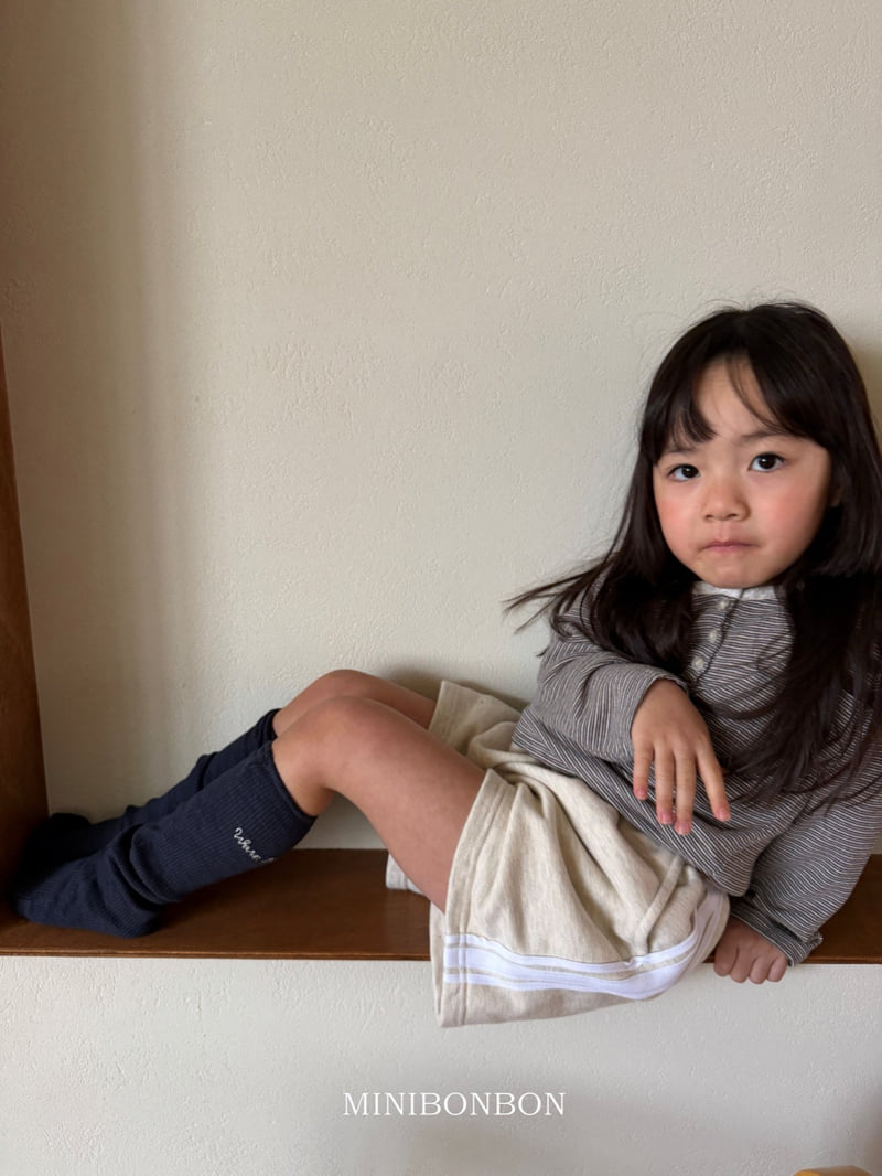 Mini Bongbong - Korean Children Fashion - #childofig - Line Shorts - 4