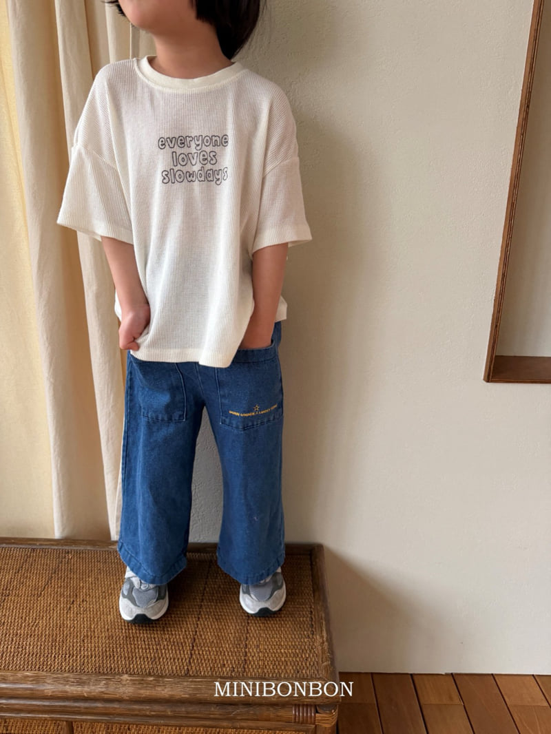 Mini Bongbong - Korean Children Fashion - #childrensboutique - Lucky Star Denim Pants - 11