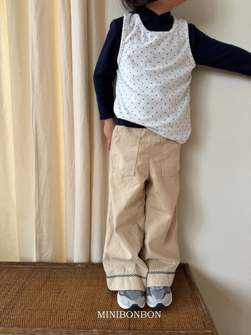 Mini Bongbong - Korean Children Fashion - #childofig - Round Eye Sleeveless Top - 4