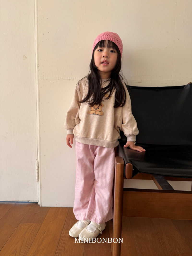 Mini Bongbong - Korean Children Fashion - #designkidswear - Smiling Bear Sweatshirt - 12