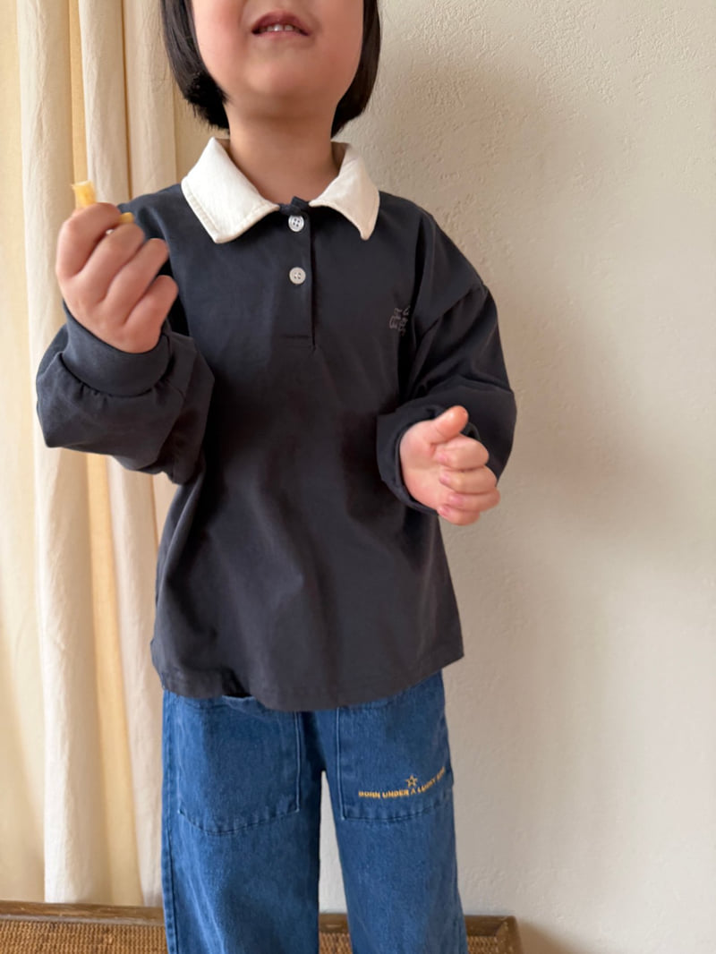 Mini Bongbong - Korean Children Fashion - #fashionkids - Americana Collar Tee - 9