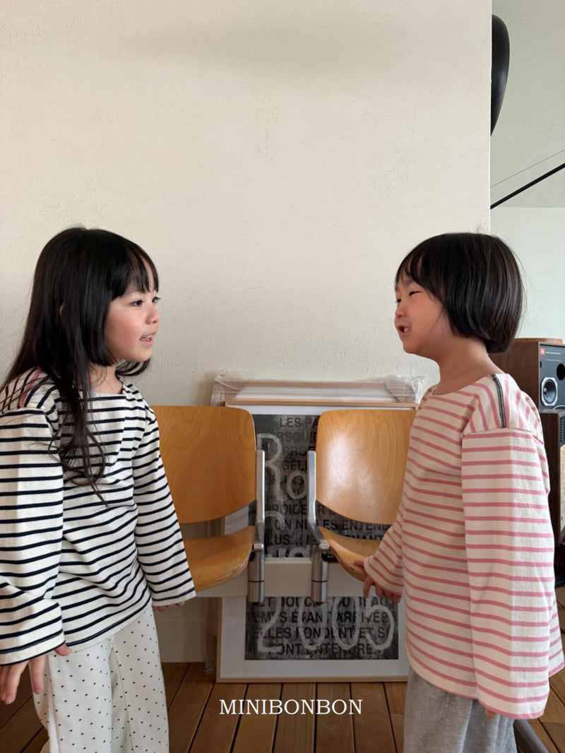 Mini Bongbong - Korean Children Fashion - #fashionkids - Point Stripe Tee - 9