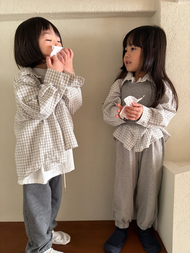 Mini Bongbong - Korean Children Fashion - #kidsshorts - Omok Shirt - 9