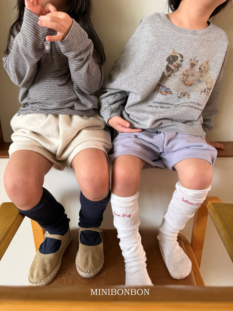 Mini Bongbong - Korean Children Fashion - #kidsshorts - Little Party Sweatshirt - 7