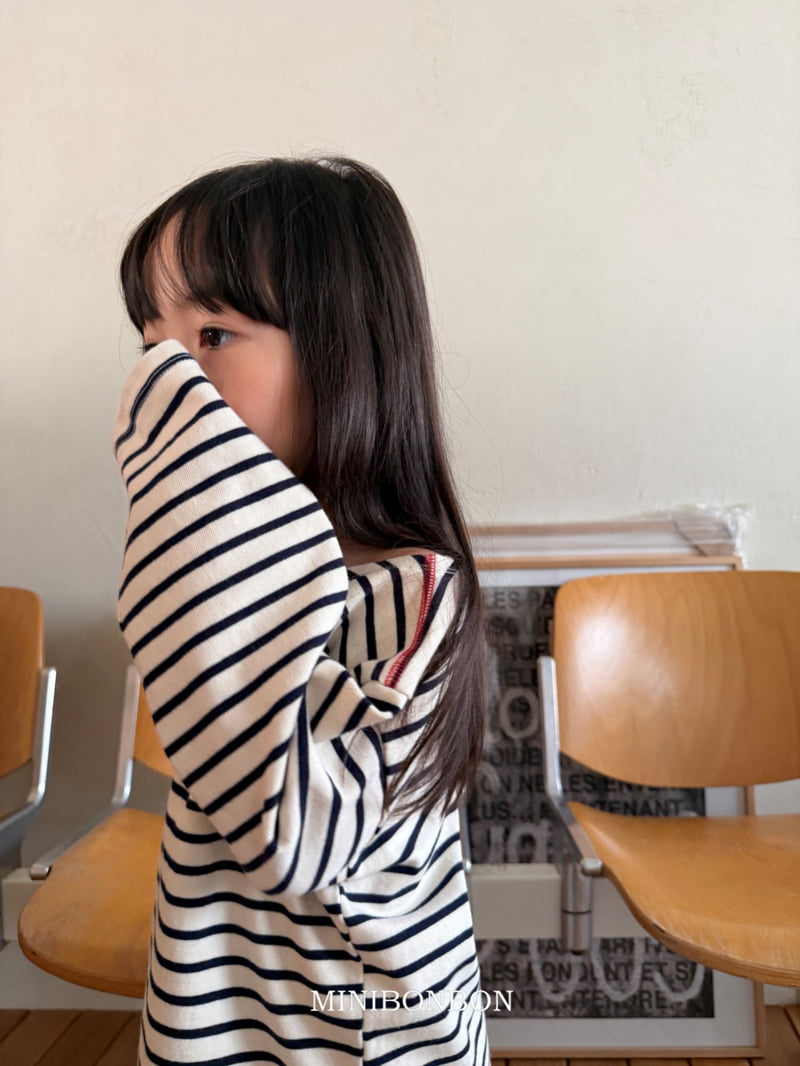 Mini Bongbong - Korean Children Fashion - #kidsstore - Point Stripe Tee - 11