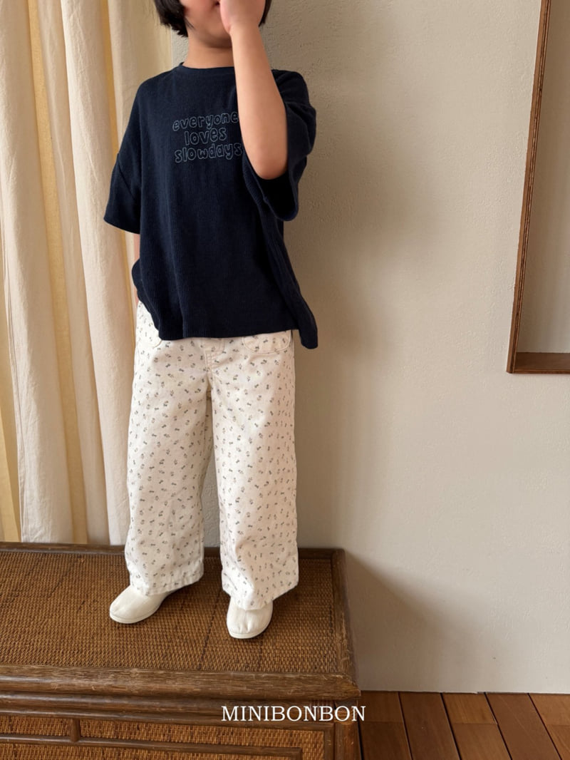 Mini Bongbong - Korean Children Fashion - #littlefashionista - Waffle Short Sleeve Tee - 8