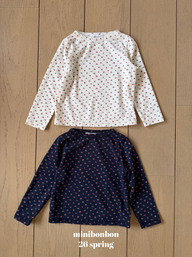 Mini Bongbong - Korean Children Fashion - #magicofchildhood - Red Flower Tee