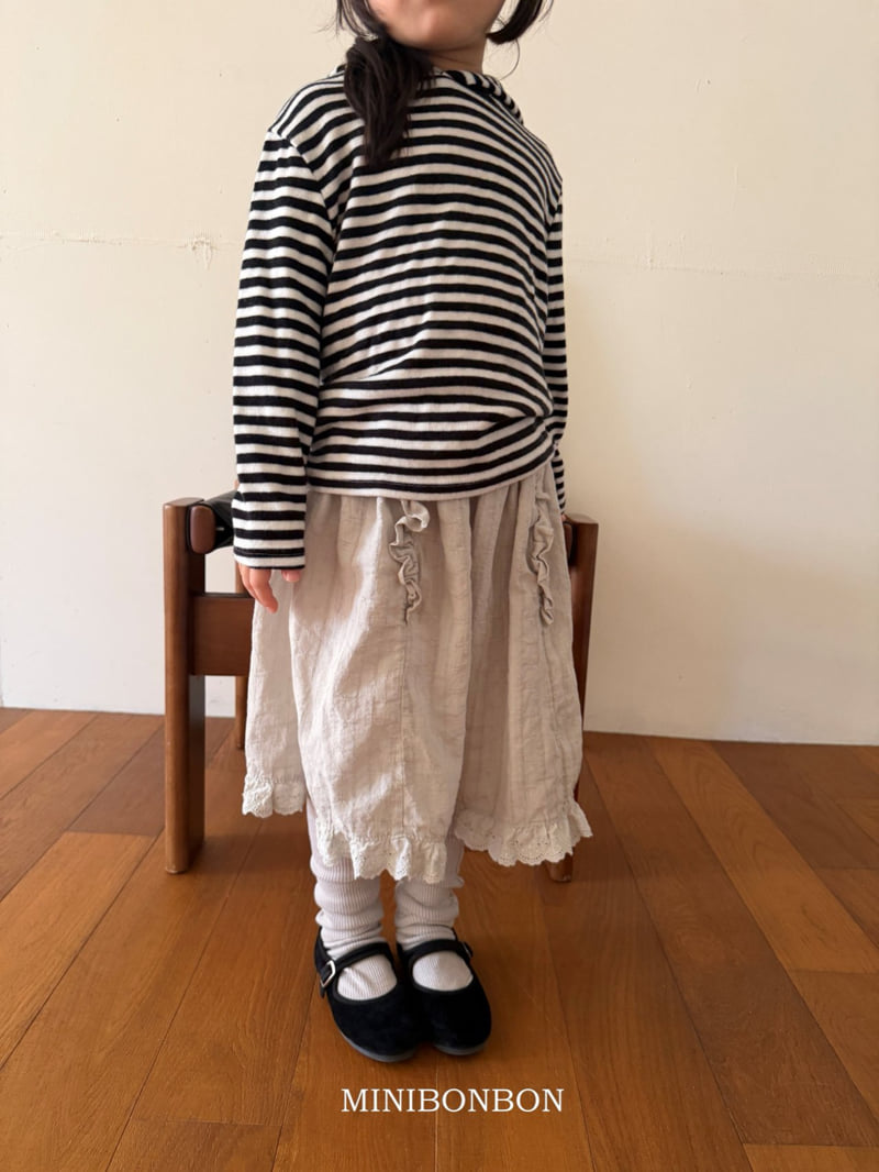 Mini Bongbong - Korean Children Fashion - #minifashionista - White Skirt - 12
