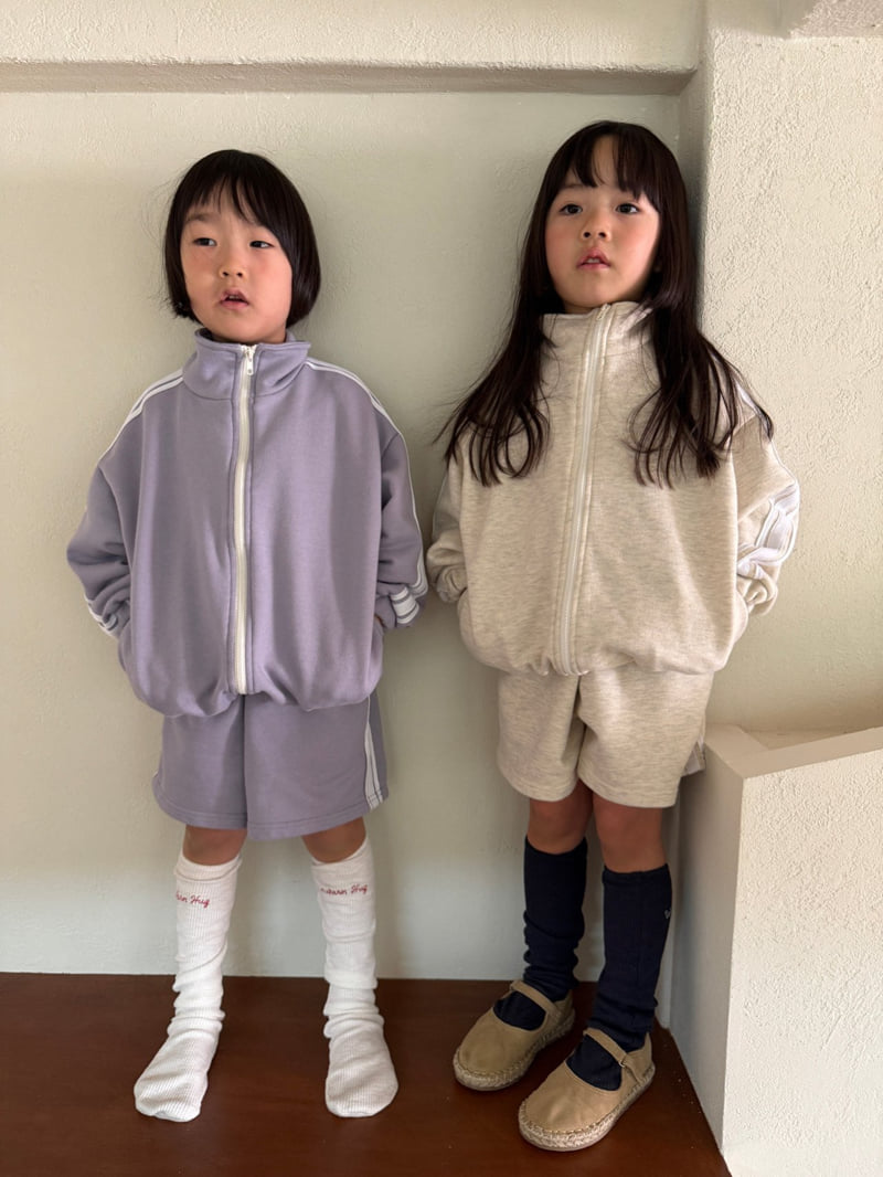 Mini Bongbong - Korean Children Fashion - #stylishchildhood - Track Zip-up - 12