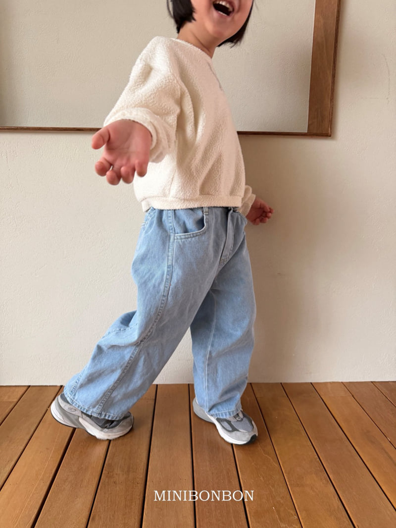 Mini Bongbong - Korean Children Fashion - #toddlerclothing - Plus Denim Pants - 12