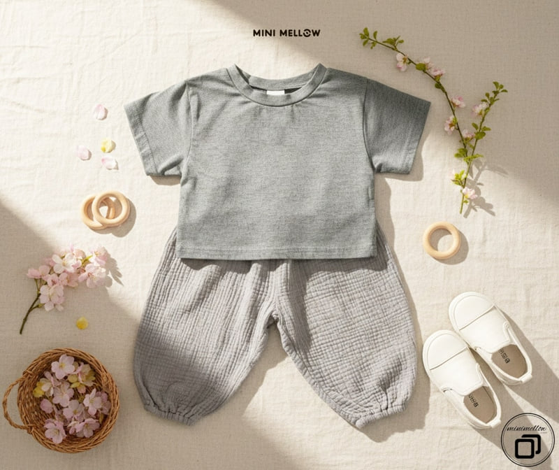 Mini Mellow - Korean Children Fashion - #childofig - Mme Wide Short Sleeve Tee - 10