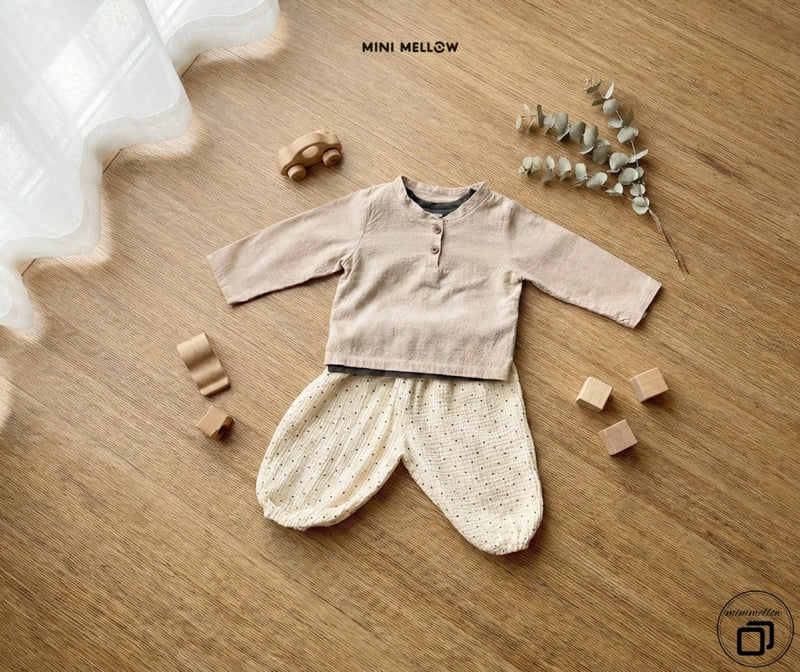 Mini Mellow - Korean Children Fashion - #childofig - Henley Neck Shirt - 8