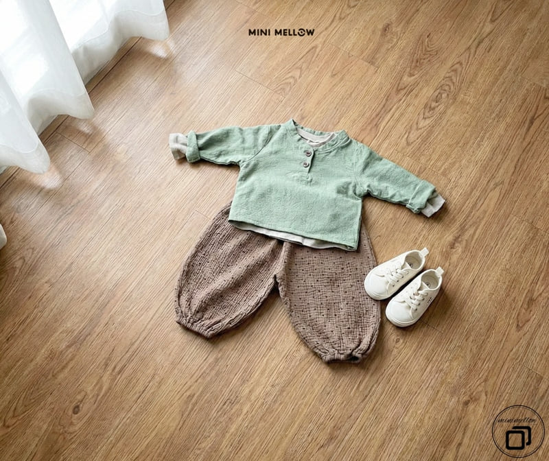 Mini Mellow - Korean Children Fashion - #childofig - Henley Neck Shirt - 9