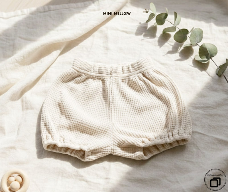 Mini Mellow - Korean Children Fashion - #childofig - Waffle Bloomer Shorts - 3