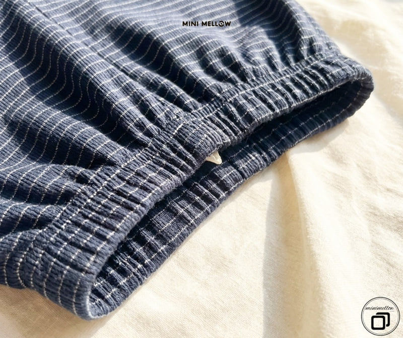 Mini Mellow - Korean Children Fashion - #childrensboutique - Ribbed Stripe Wide Pants - 7
