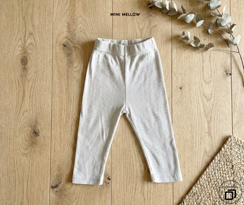 Mini Mellow - Korean Children Fashion - #designkidswear - Mme Ribbed Leggings - 7