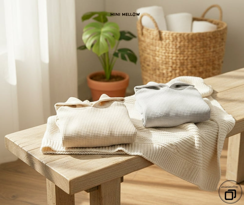 Mini Mellow - Korean Children Fashion - #fashionkids - Waffle Hoodie Set-Up - 5