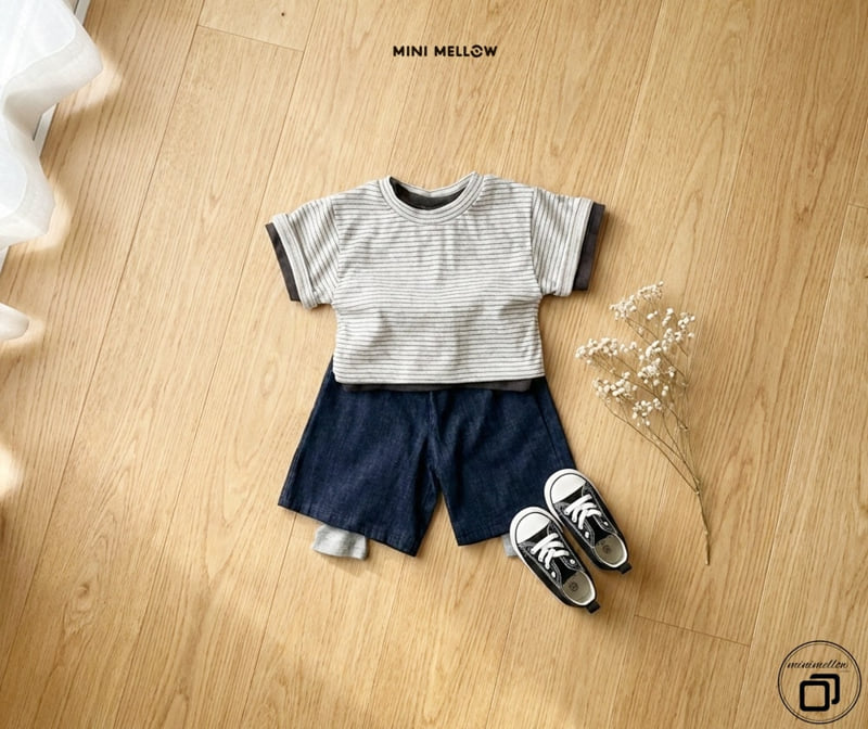 Mini Mellow - Korean Children Fashion - #kidsshorts - Ribbed Stripe Wide Pants - 11