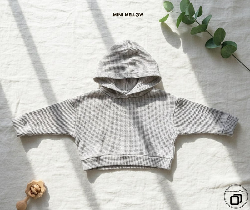 Mini Mellow - Korean Children Fashion - #kidsshorts - Waffle Hoodie Set-Up - 6