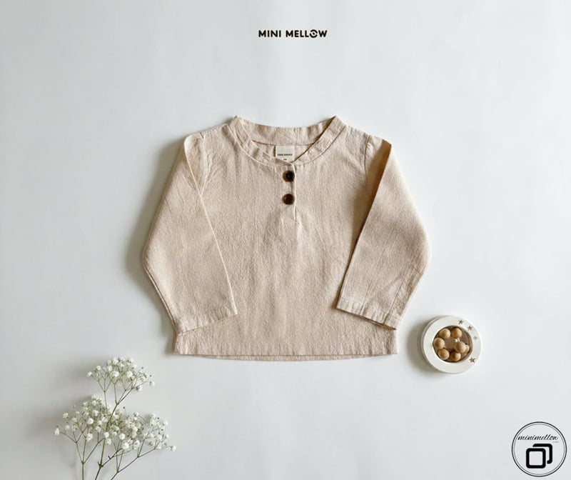 Mini Mellow - Korean Children Fashion - #kidzfashiontrend - Henley Neck Shirt - 2