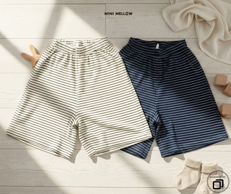 Mini Mellow - Korean Children Fashion - #littlefashionista - Ribbed Stripe Wide Pants