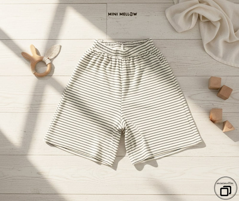Mini Mellow - Korean Children Fashion - #minifashionista - Ribbed Stripe Wide Pants - 3