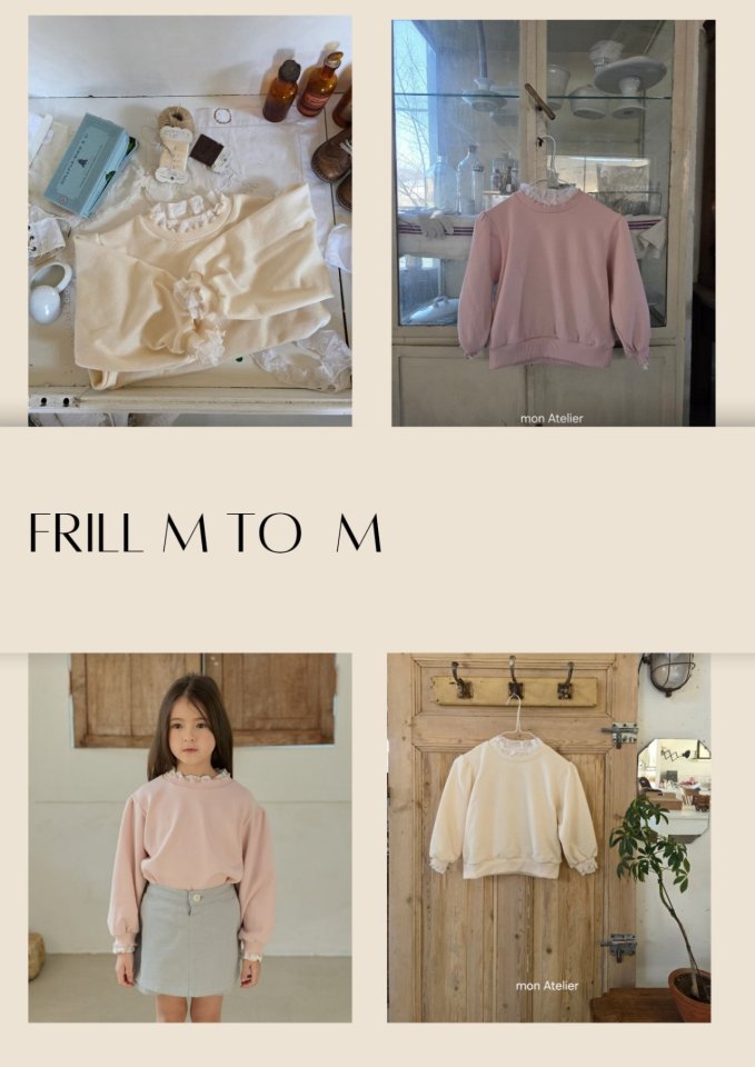 Mon Atelier - Korean Children Fashion - #Kfashion4kids - Frill Sweatshirt - 2