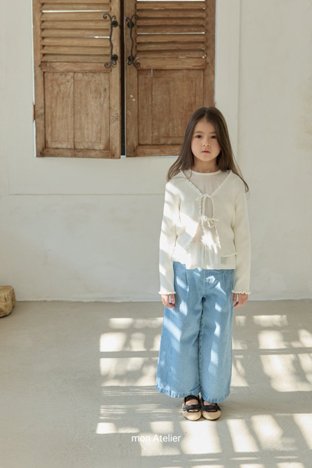 Mon Atelier - Korean Children Fashion - #Kfashion4kids - Roem Frill Cardigan - 11