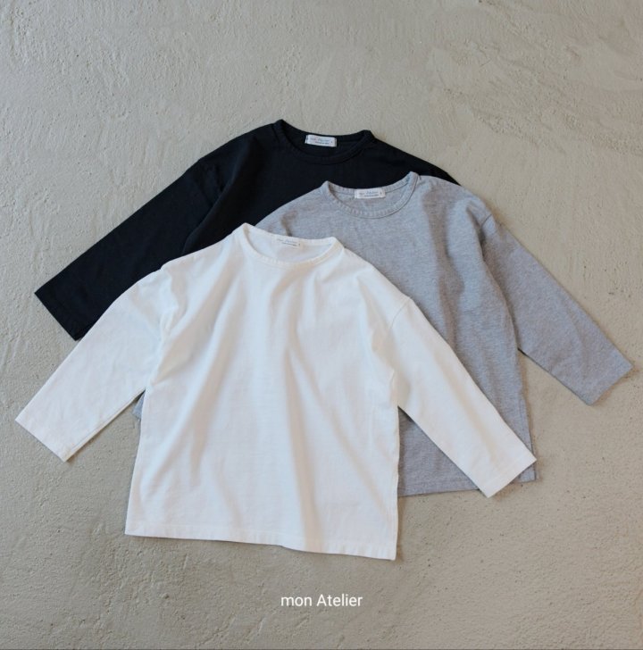Mon Atelier - Korean Children Fashion - #childofig - Solid Long Tee - 12