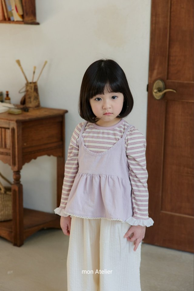 Mon Atelier - Korean Children Fashion - #childofig - Sweet Stripe Tee - 11