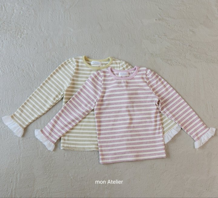 Mon Atelier - Korean Children Fashion - #childofig - Sweet Stripe Tee - 12
