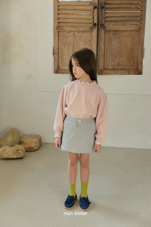 Mon Atelier - Korean Children Fashion - #childofig - Frill Sweatshirt - 7